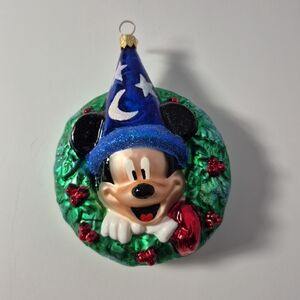 Christopher Radko Sorcerer's Apprentice Wreath Mickey Mouse 2000 Christmas